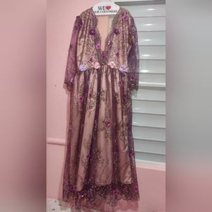 Flower Formal Plus Dress